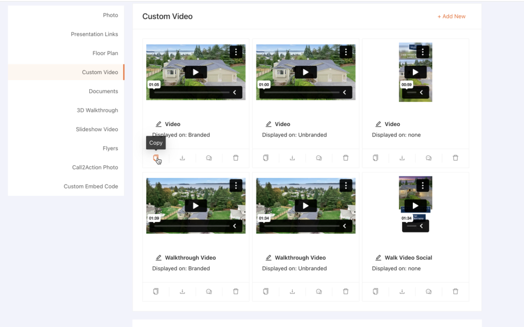 New Custom Video Options